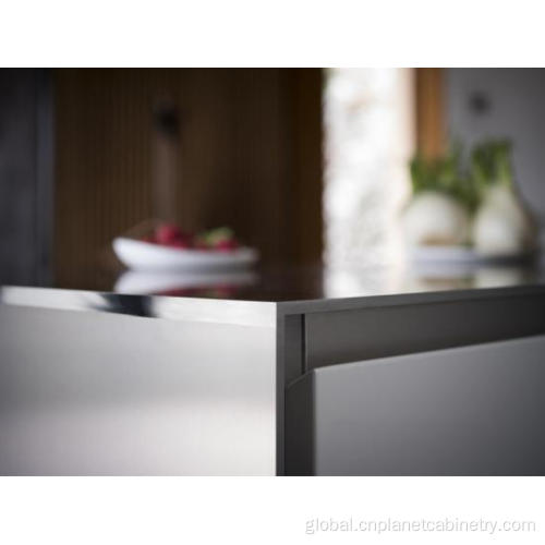 stainless steel kitchen European Motorized Modular Kitchen Cabinet Stainless Steel Supplier
